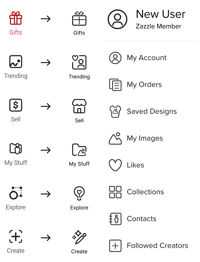 UI icon guidelines sheet